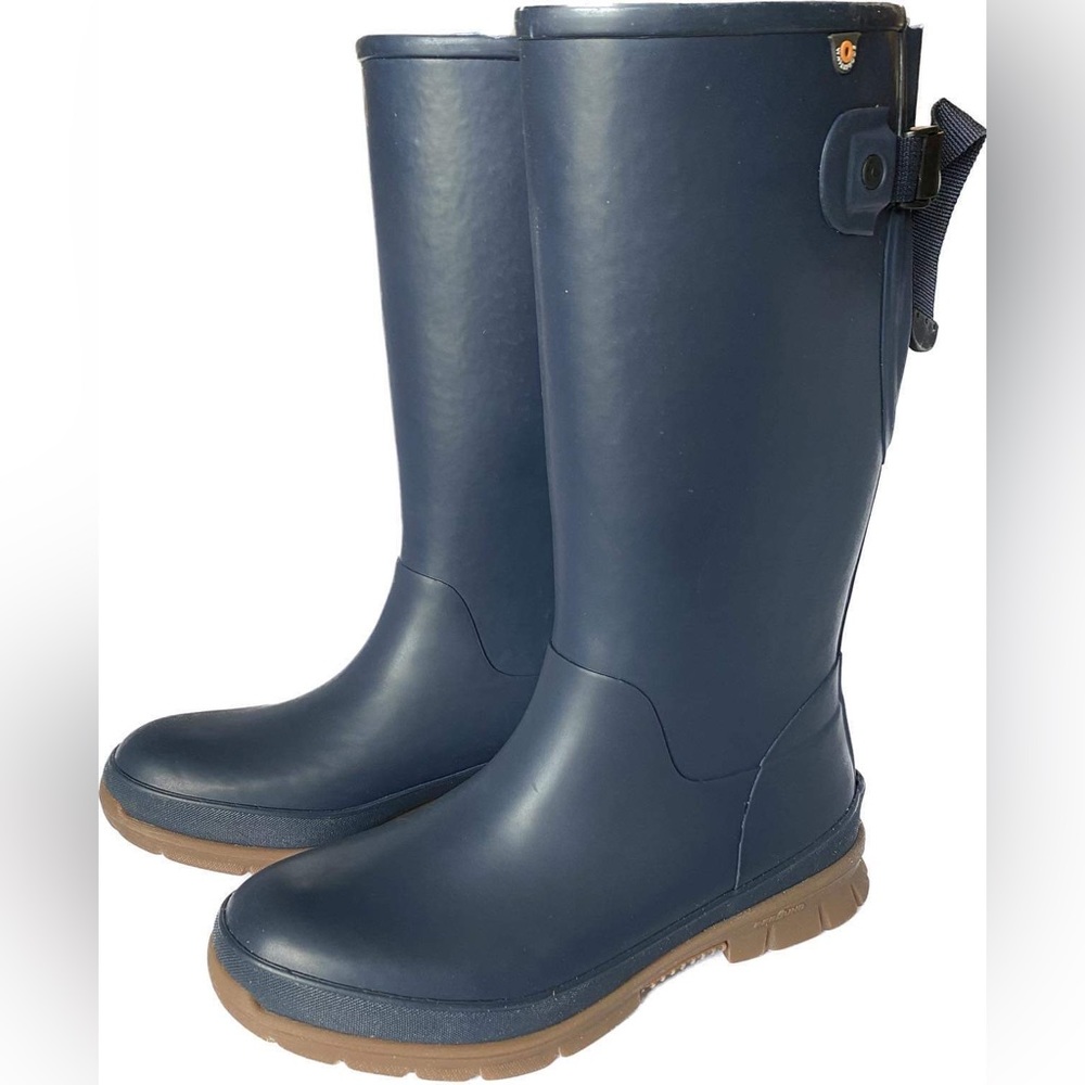 NEW Bogs Navy Tall Amelia Rain Boot - Women’s Size 7